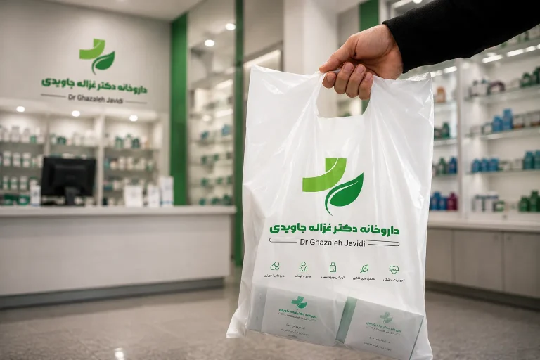 طراحی لوگوی داروخانه دکتر غزاله جاویدی آزانس دیجیتال مارکتینگ رواج